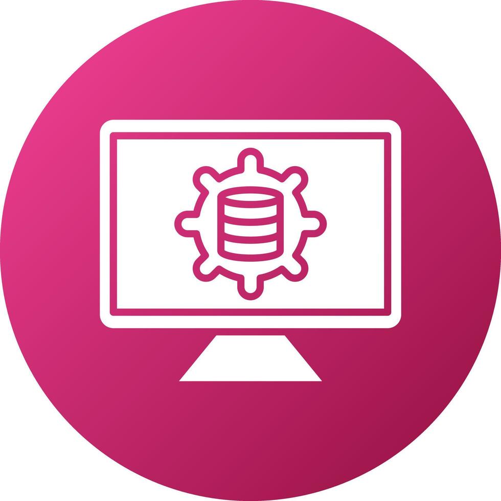 Data Management Platform Icon Style vector