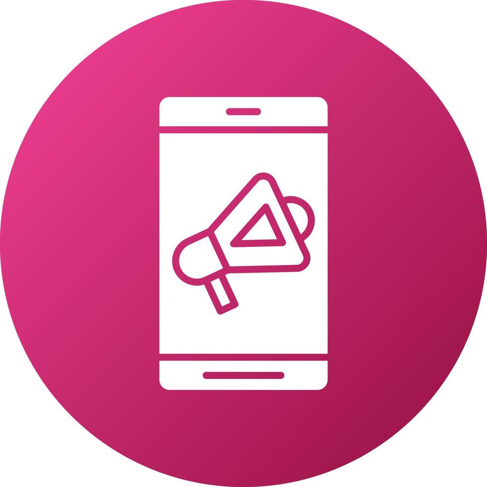 Mobile Marketing Icon Style vector