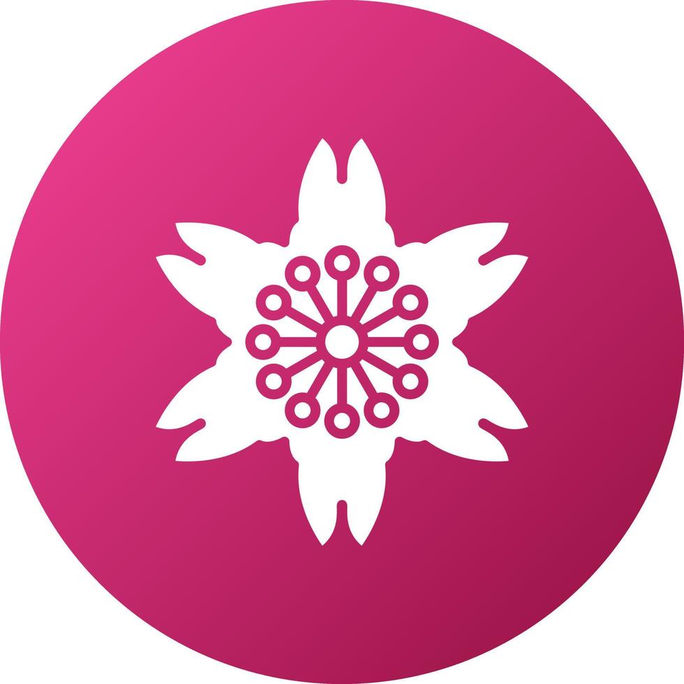 Cherry Blossom Icon Style vector