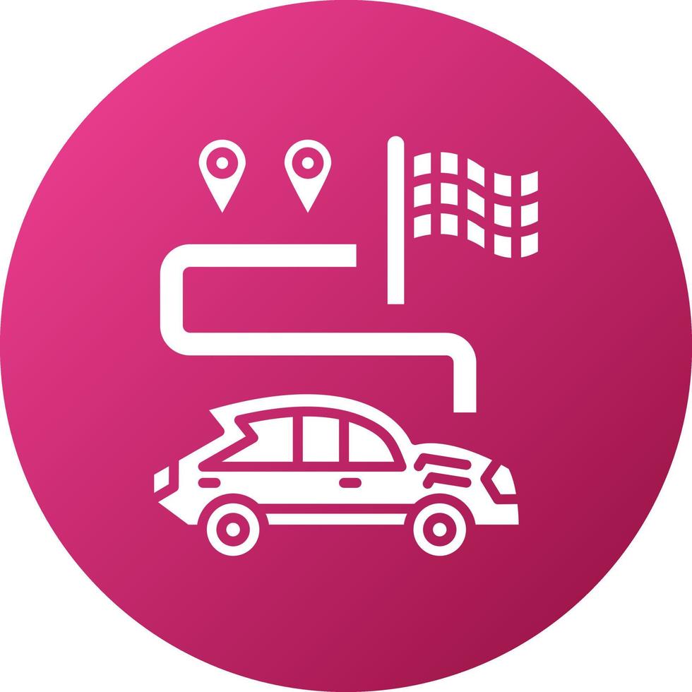 Race Navigation Icon Style vector