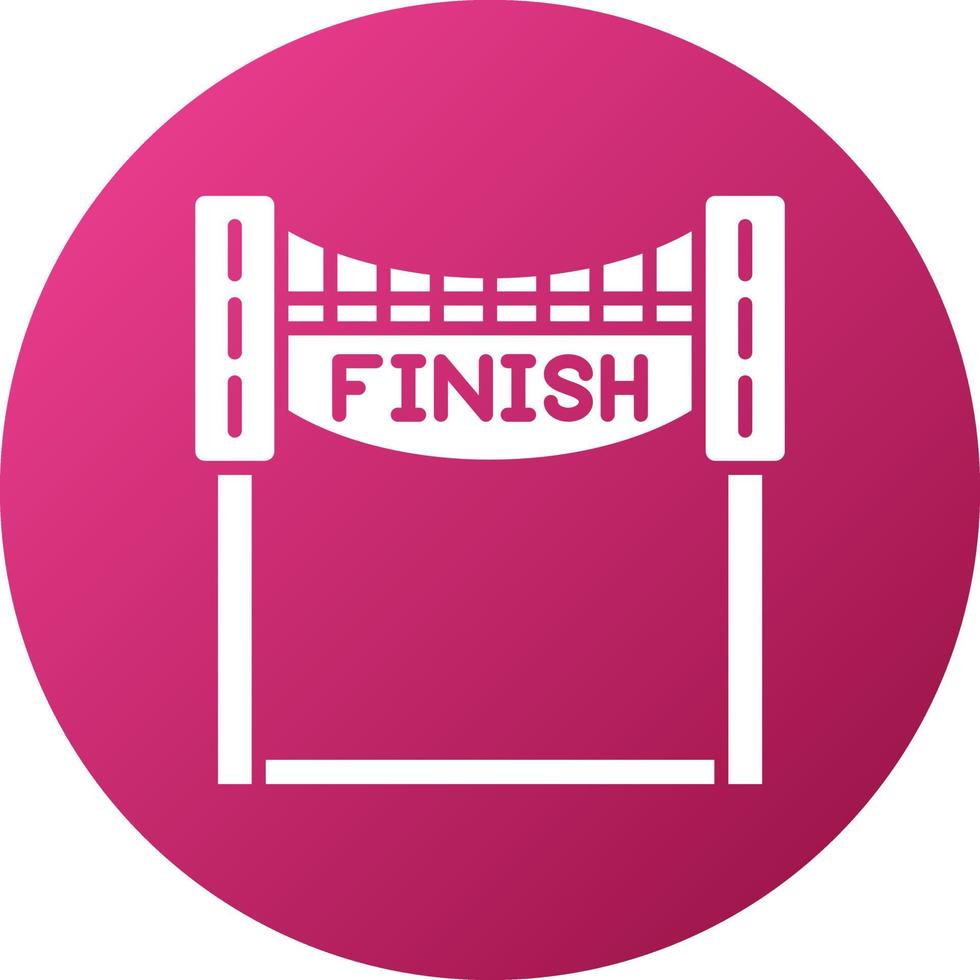 Finish Line Icon Style vector