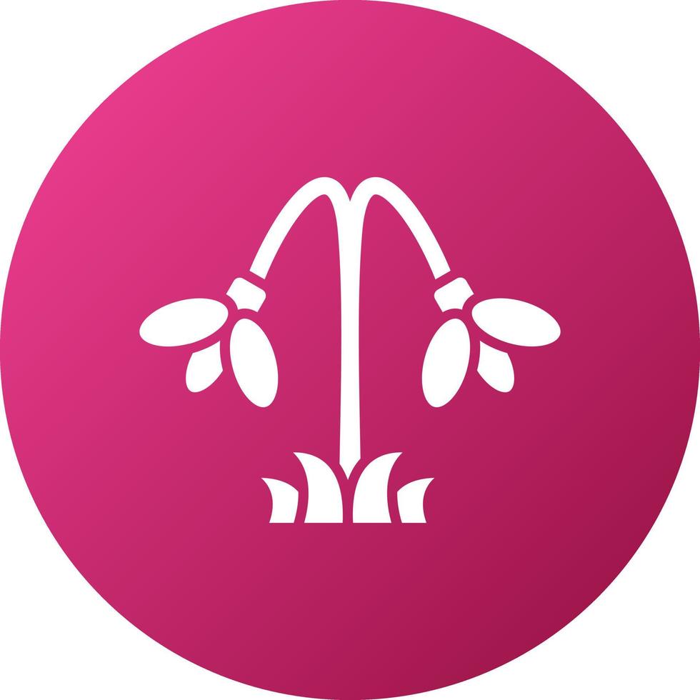 Snowdrop Icon Style vector