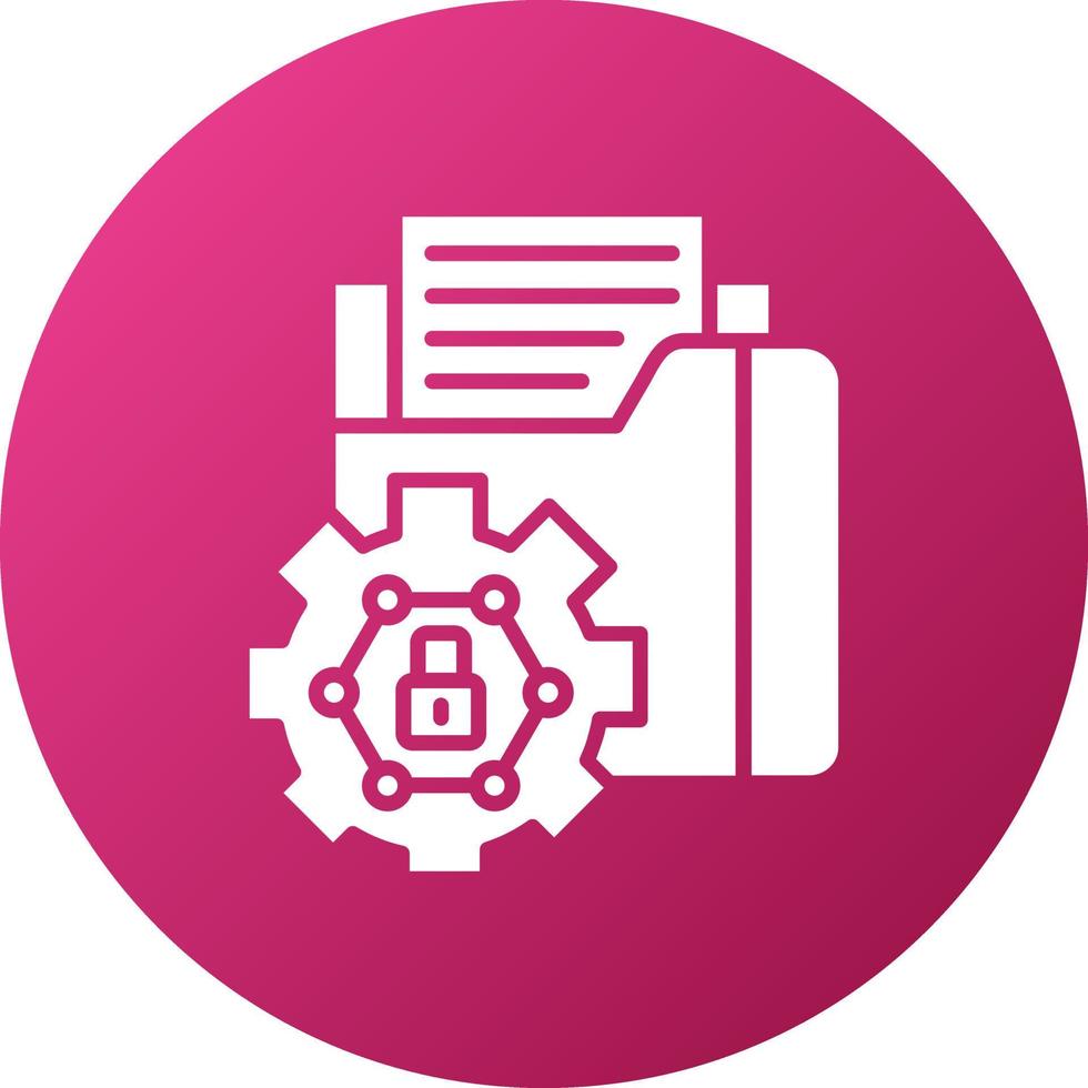 Control Over Information Icon Style vector