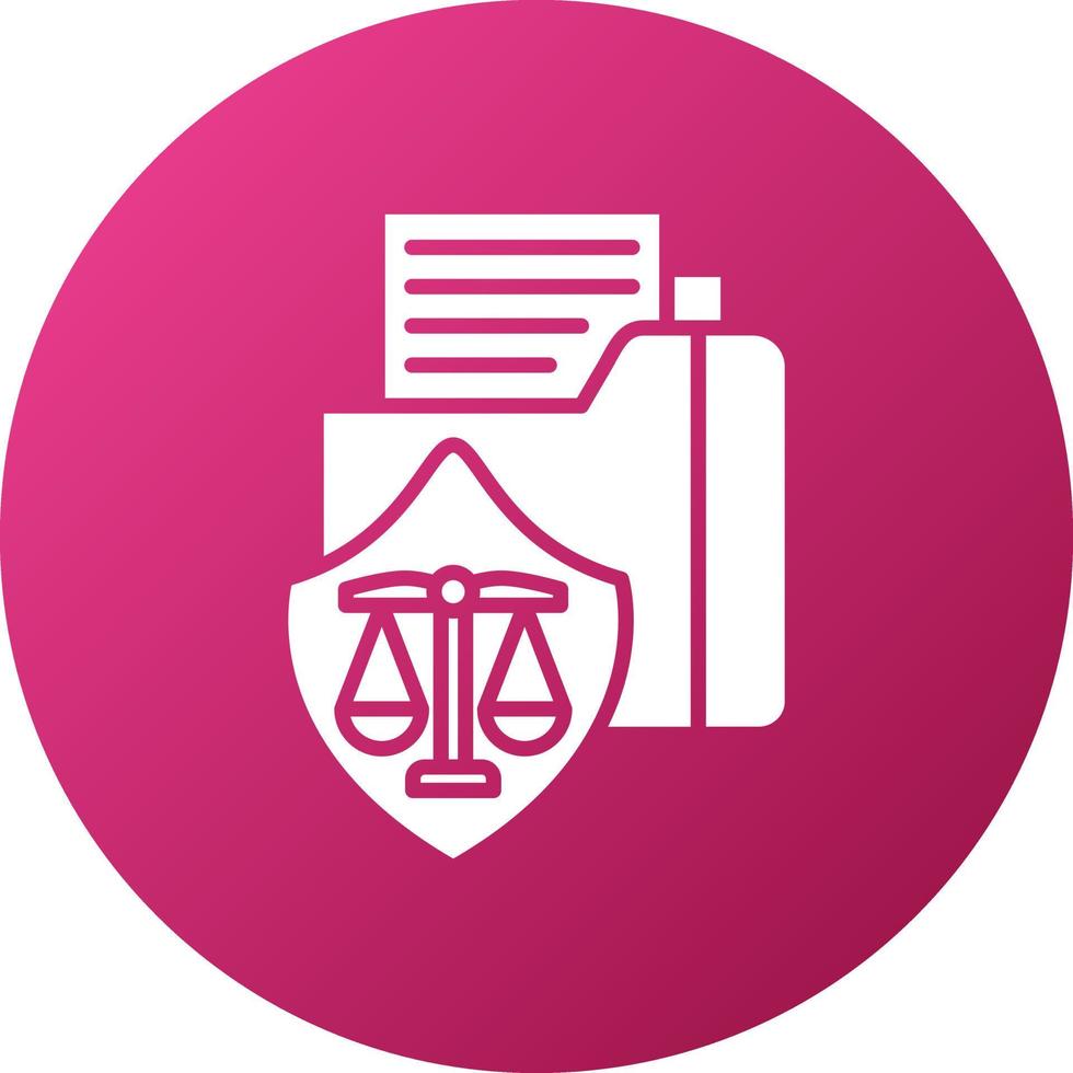 Data Protection Law Icon Style vector