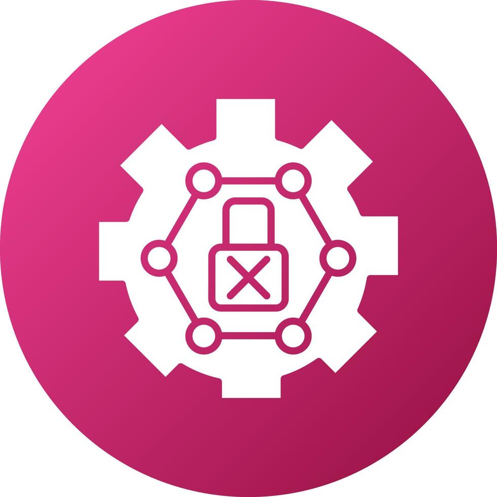 Limited Access Icon Style vector