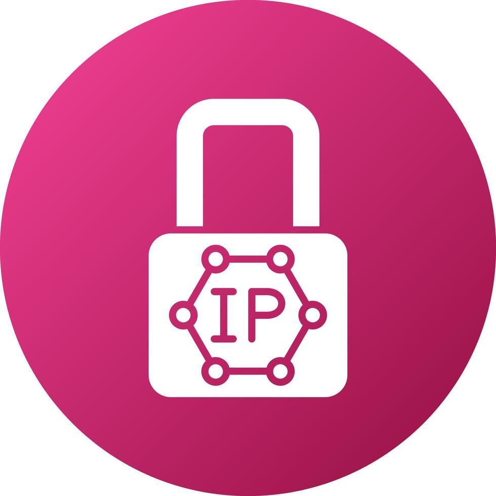 Ip Blocking Icon Style vector