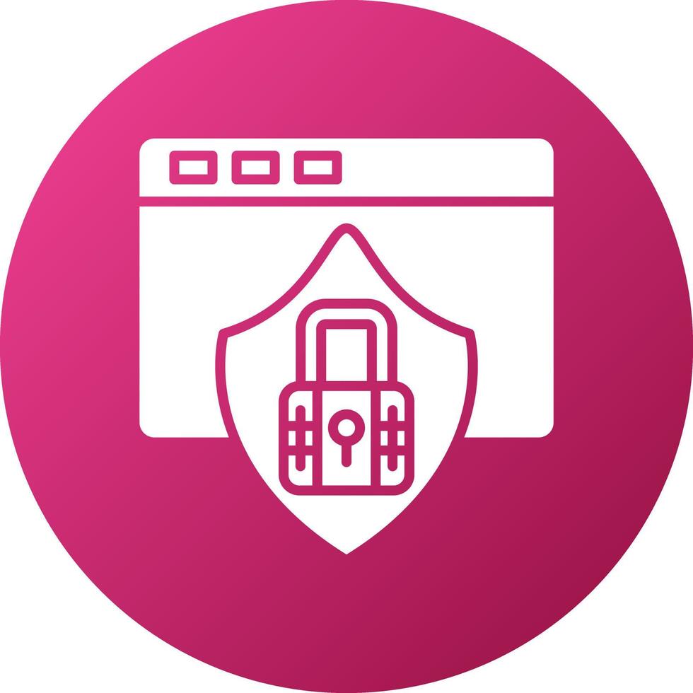 Online Privacy Icon Style vector
