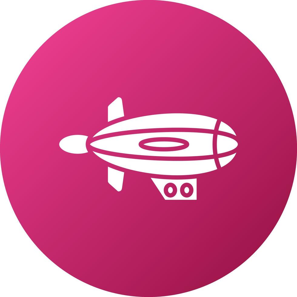 dirigible icono estilo vector