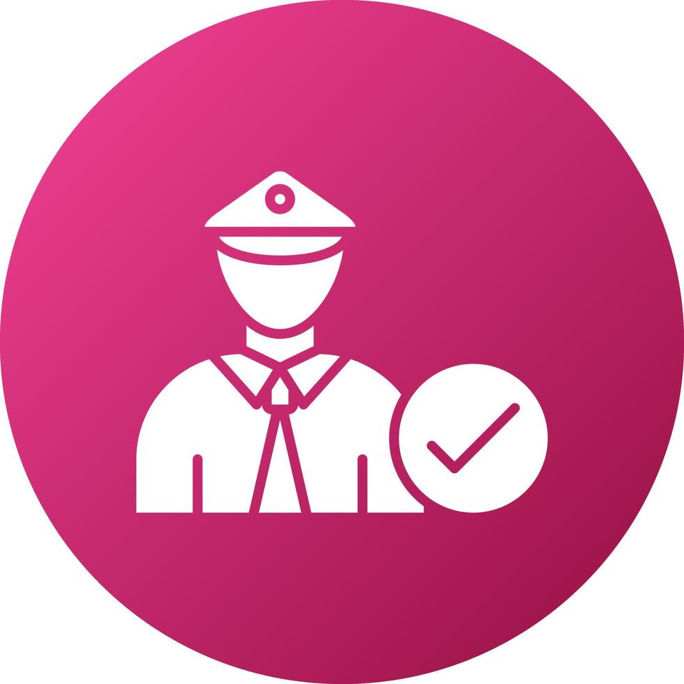 Corrections Officers Icon Style vector