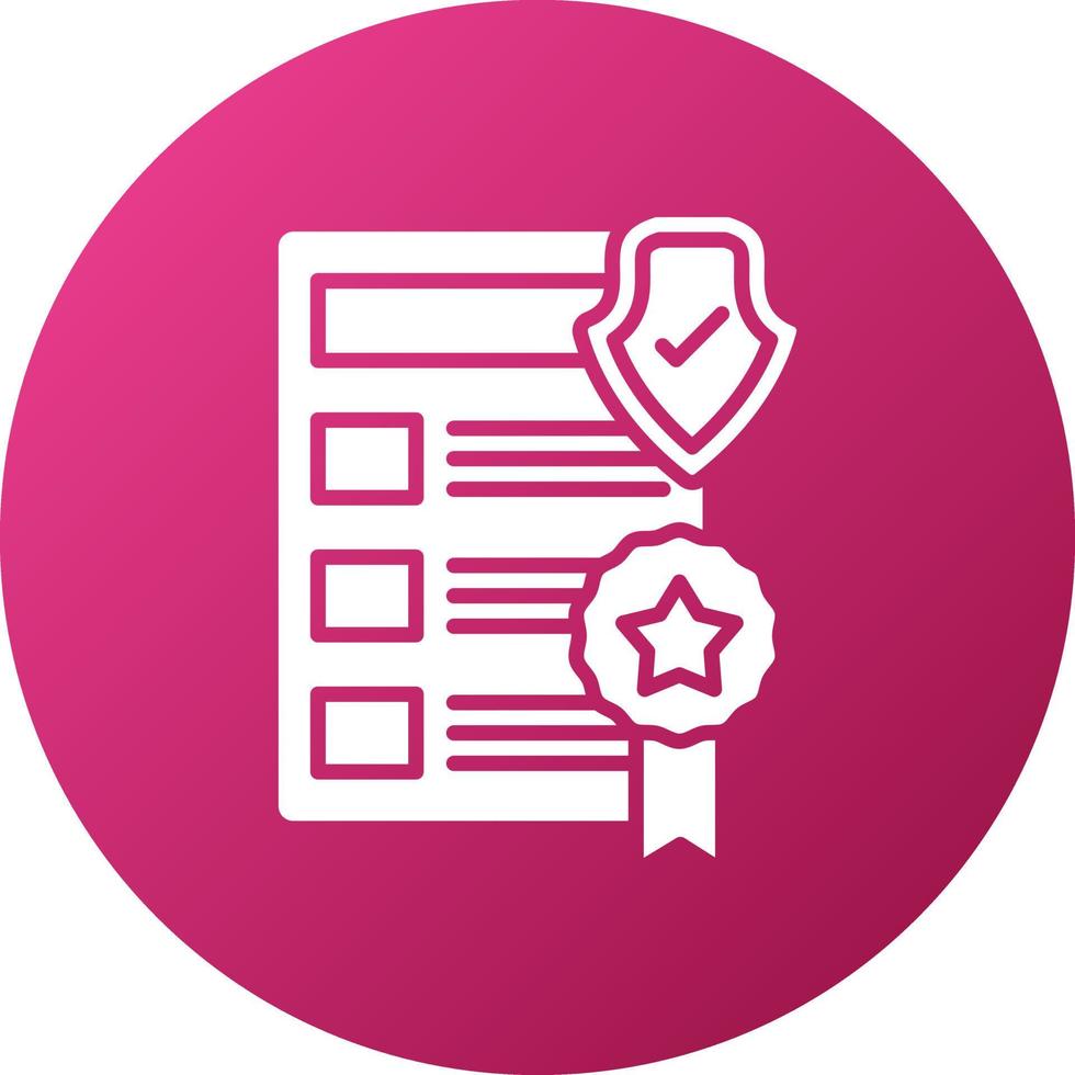 Privacy Policy Template Icon Style vector
