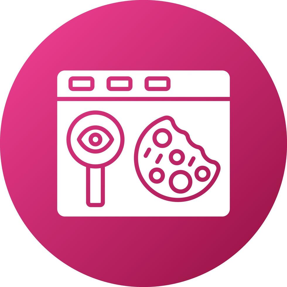Cookie Tracking Icon Style vector
