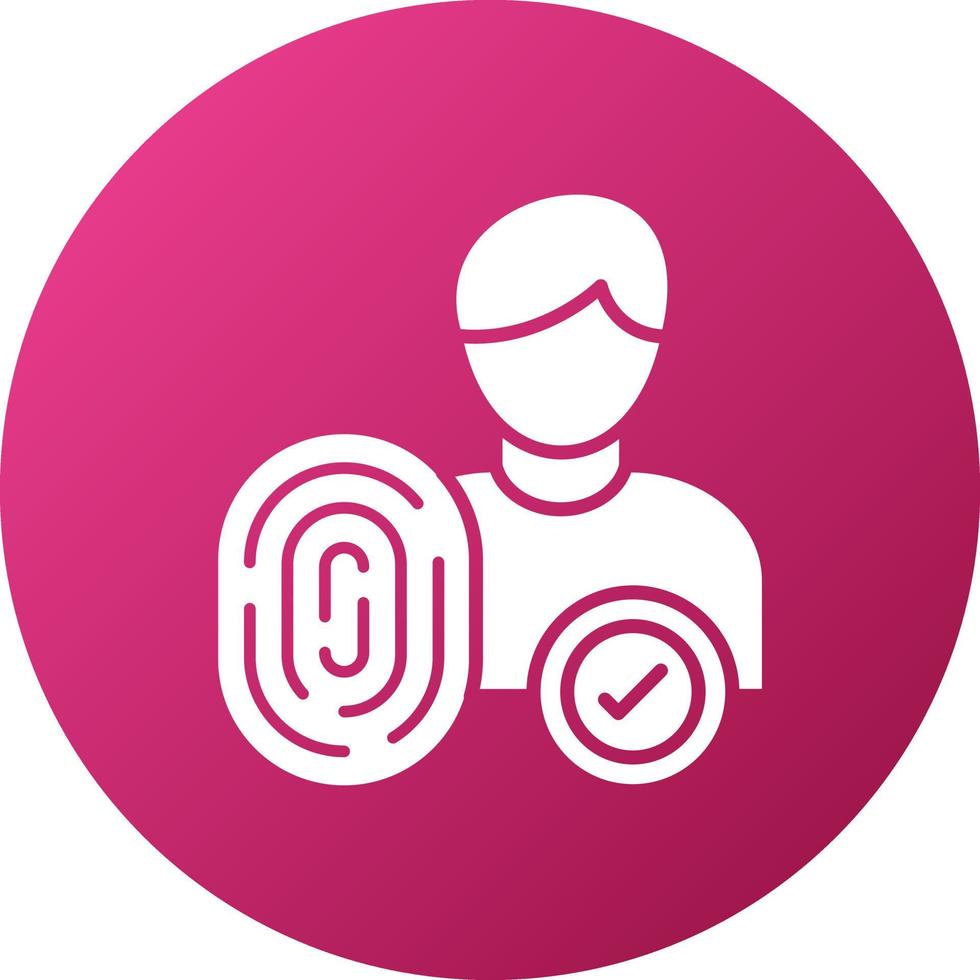 Dactyloscopic Data Icon Style vector