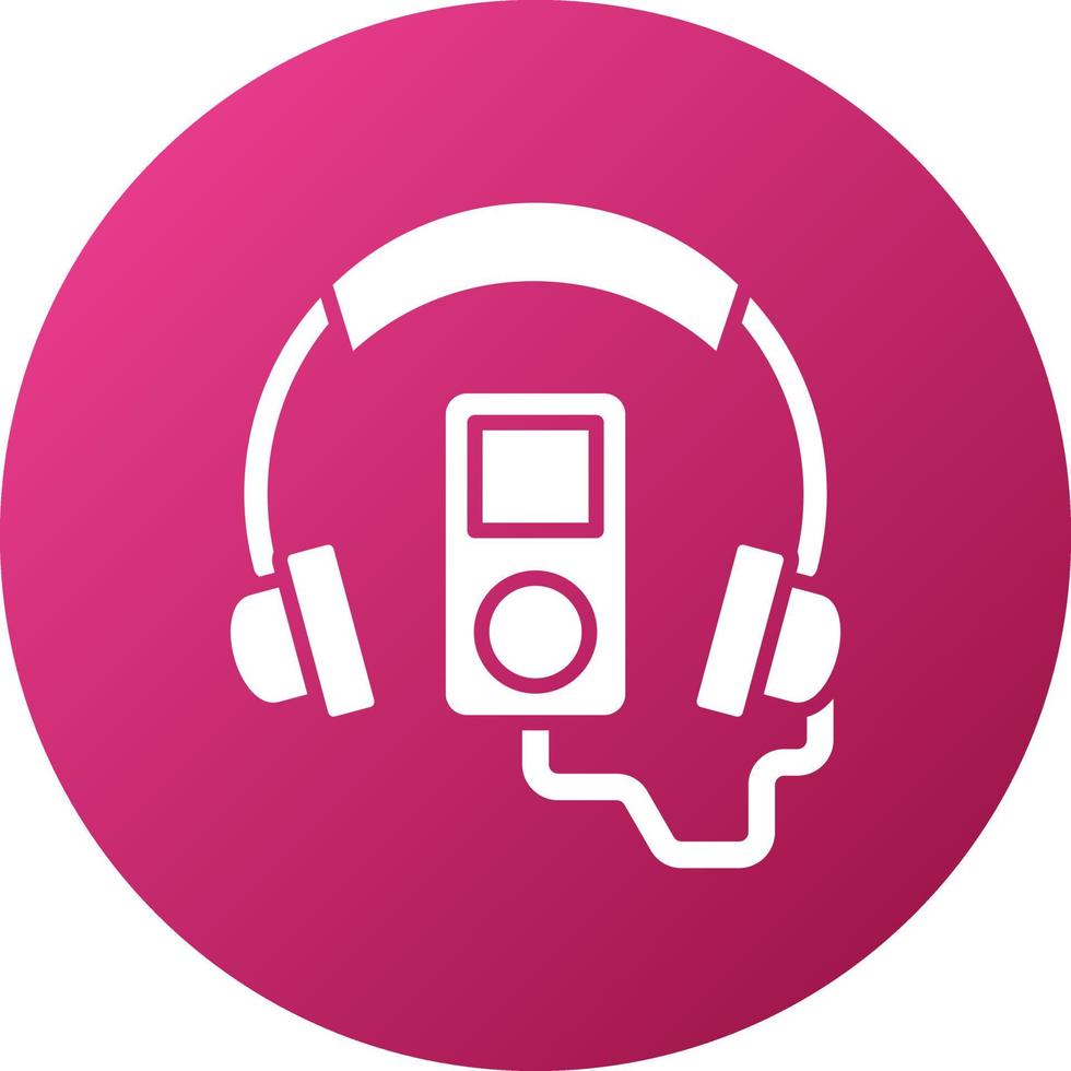 Audio Guide Icon Style vector