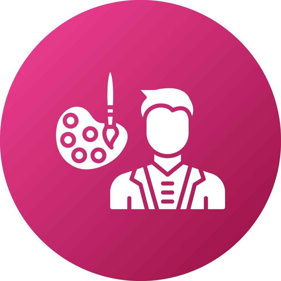 Conservator Male Icon Style vector