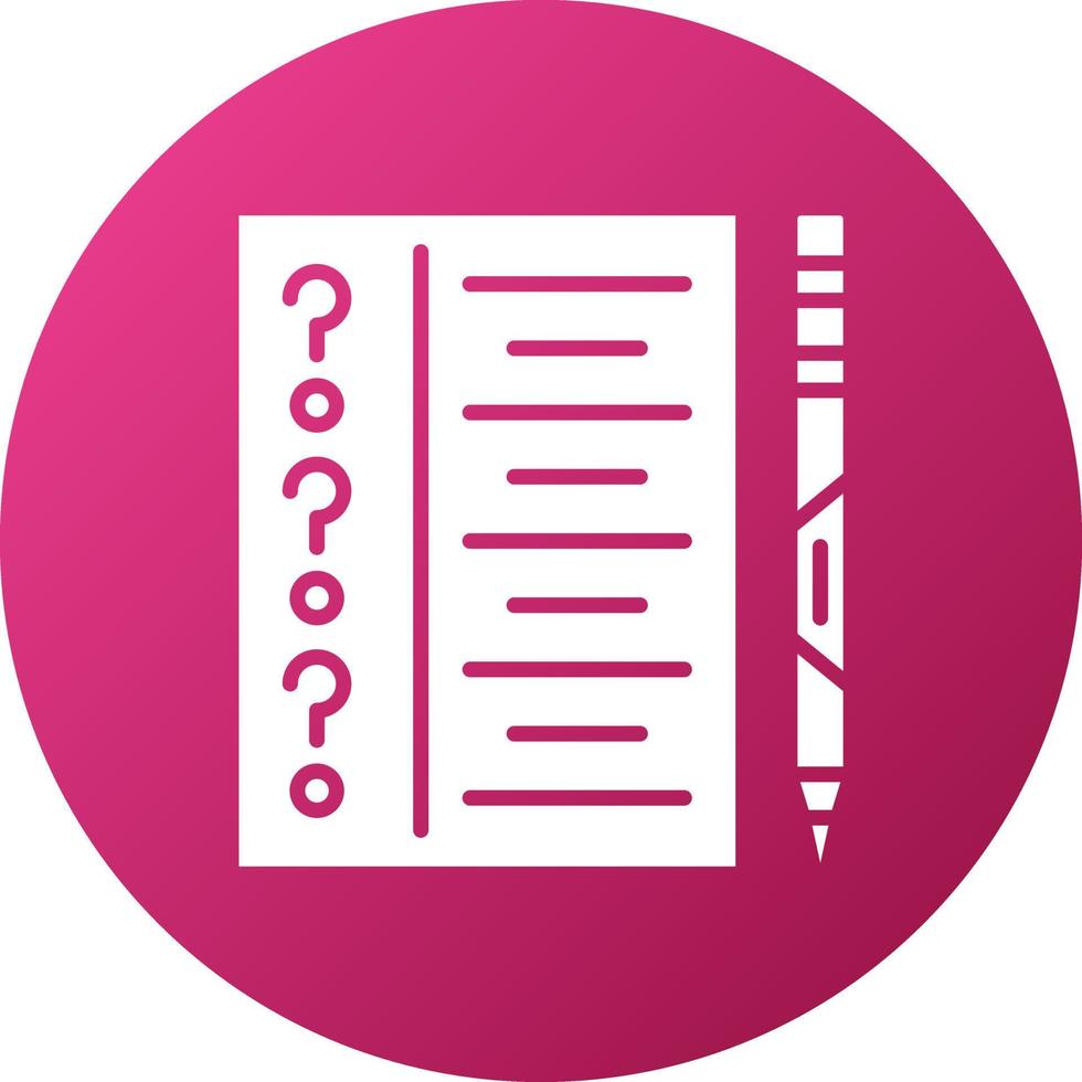 Examination Icon Style vector