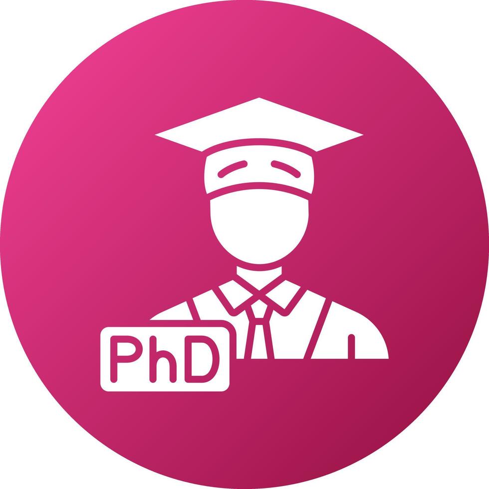 Phd Icon Style vector