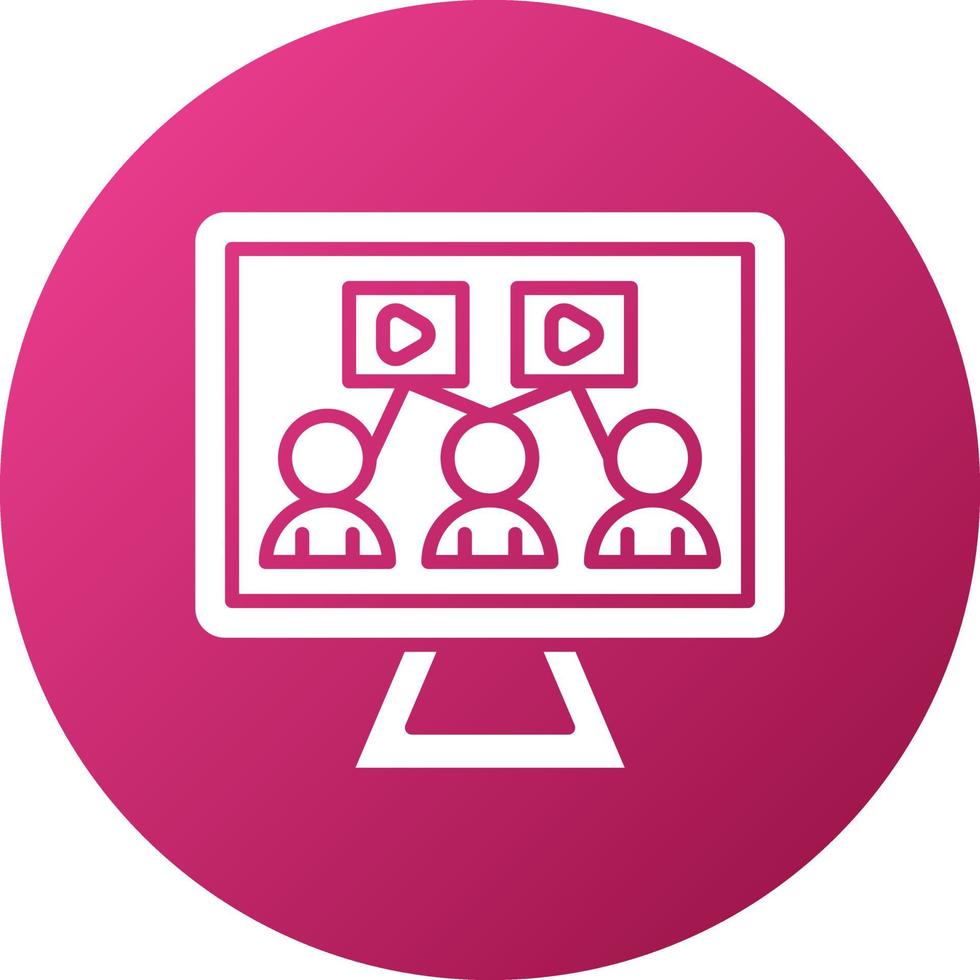 Streaming Community Icon Style vector