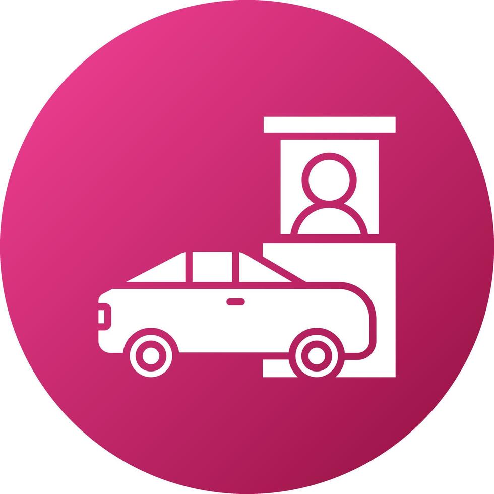 Drive Thru Icon Style vector