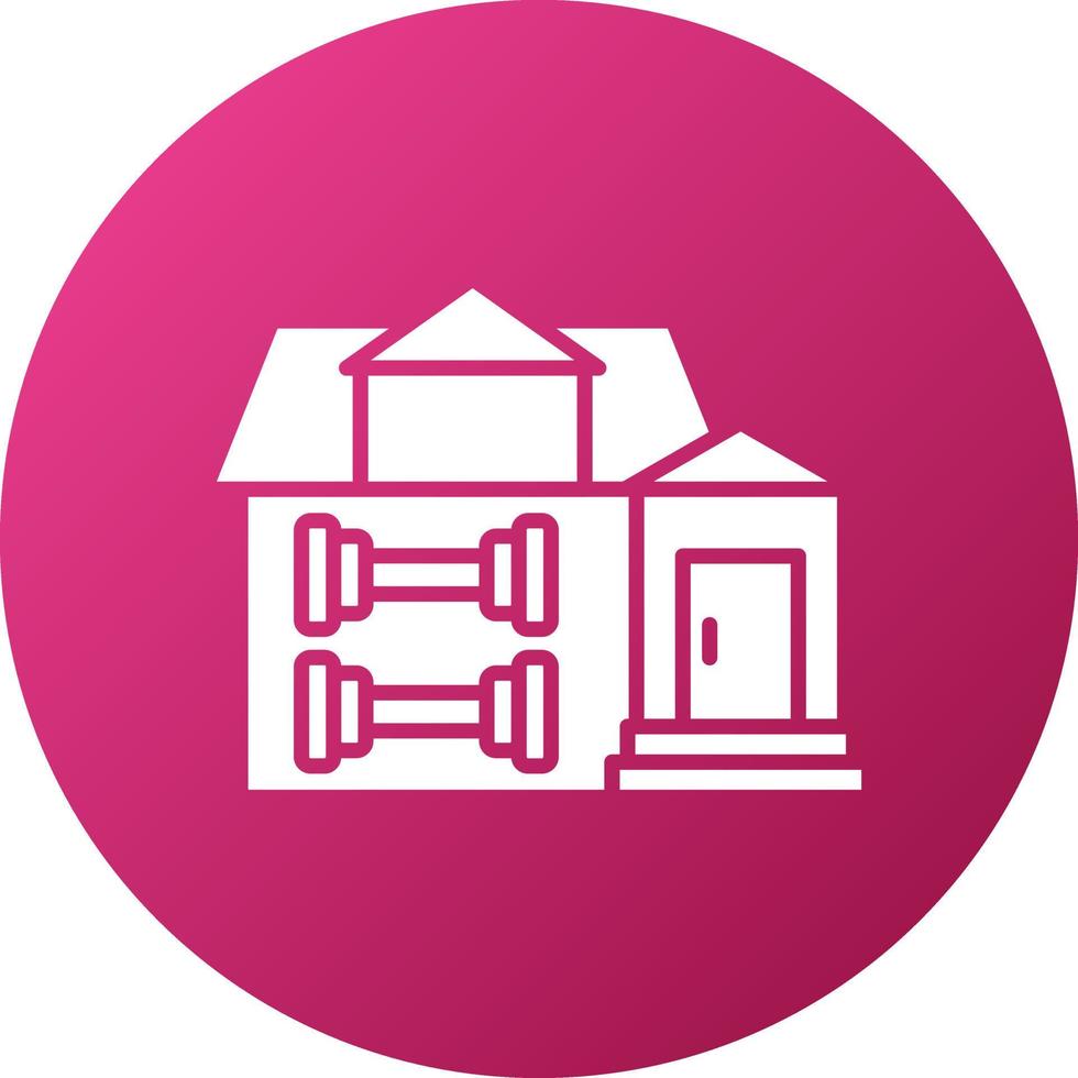 Home Workout Icon Style vector