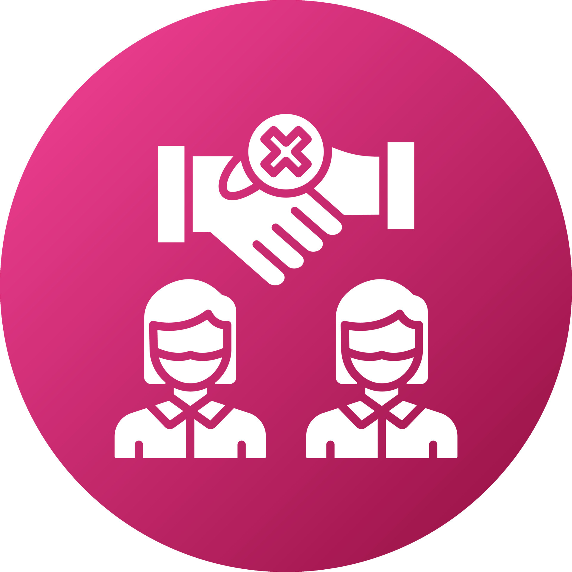 No Contact Icon Style 21802102 Vector Art at Vecteezy