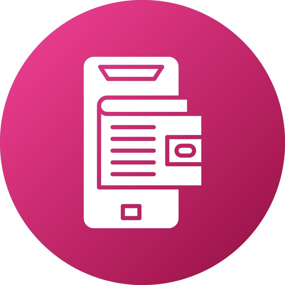 Mobile Wallet Icon Style vector