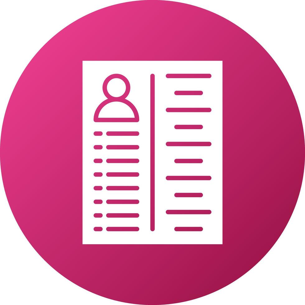 Curriculum Icon Style vector