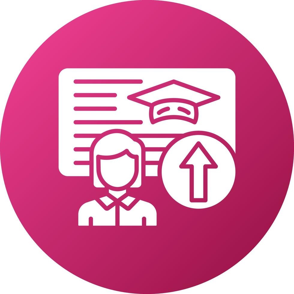 Advanced Coursework Icon Style vector