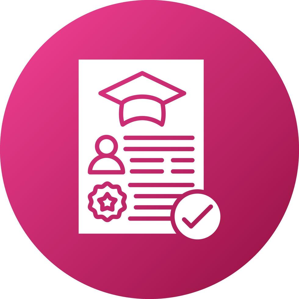 Academic Record Icon Style vector