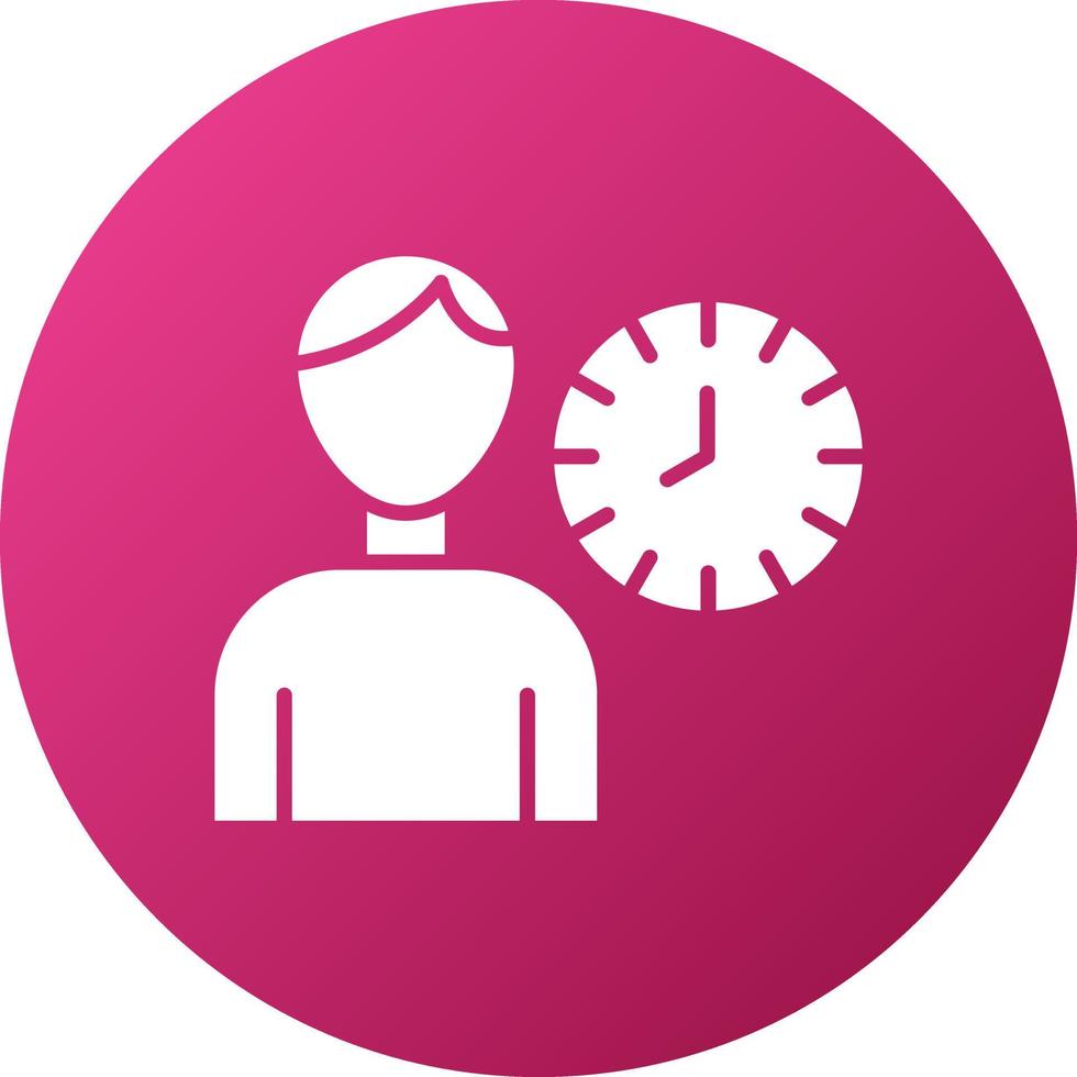 Alone Time Icon Style vector