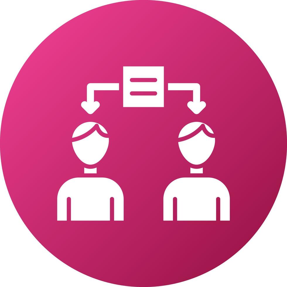 Information Sharing Icon Style vector
