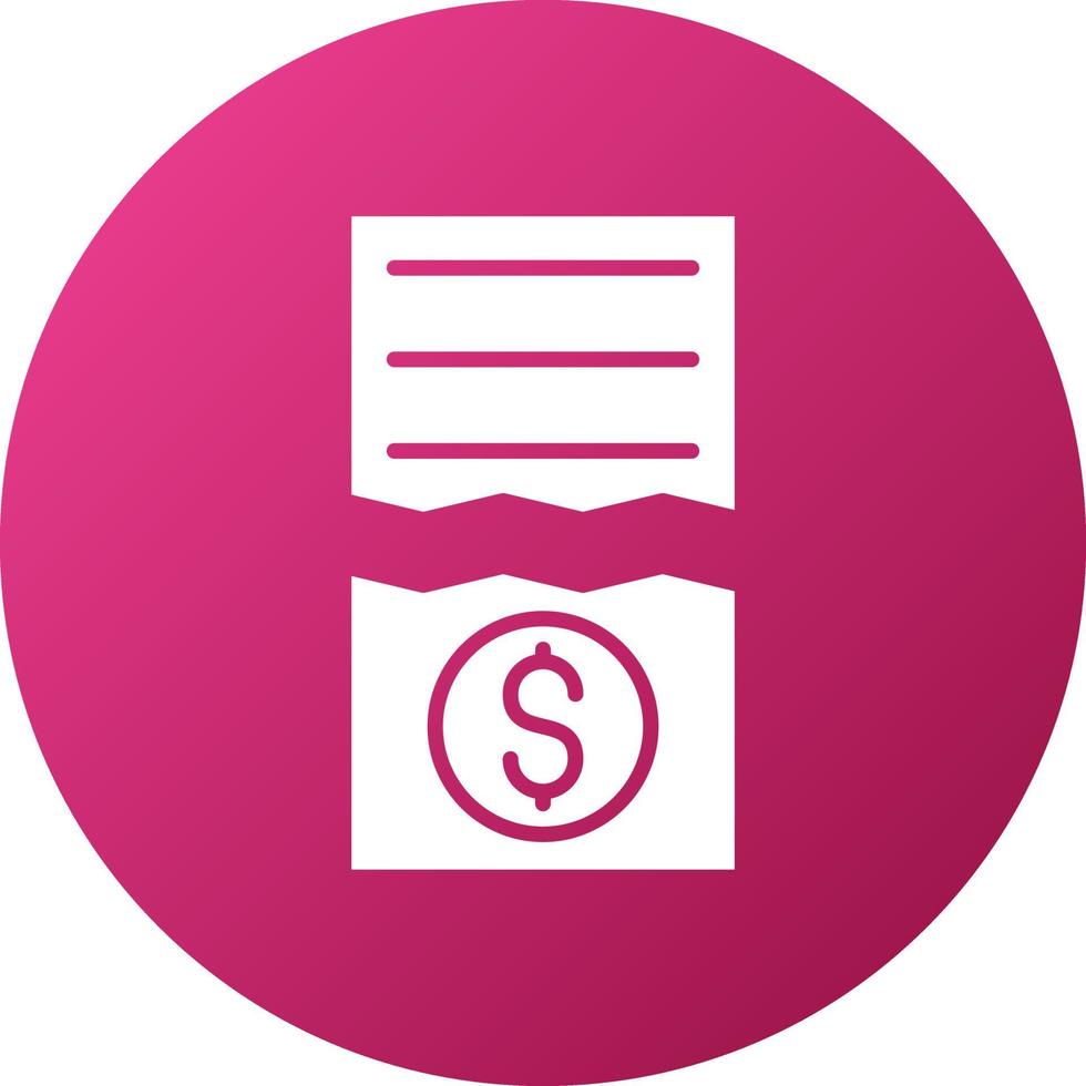 Split Bills Icon Style vector