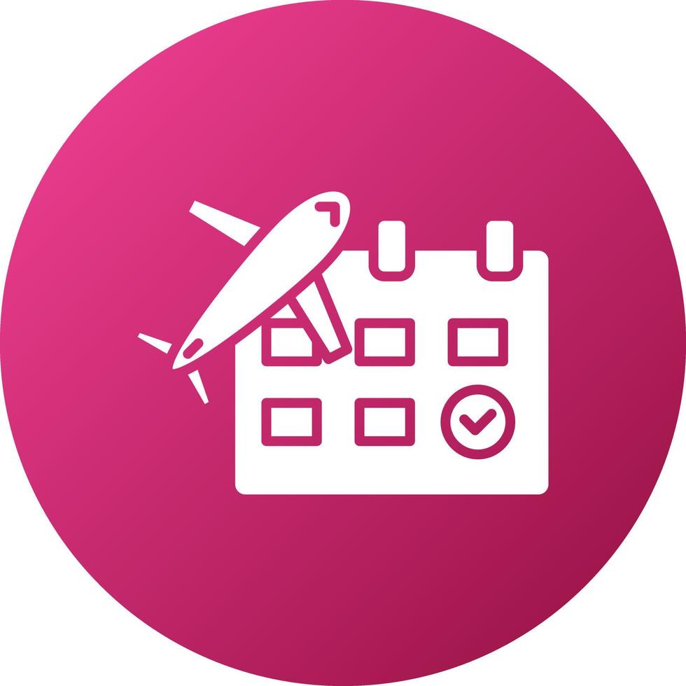 Travel Date Icon Style vector