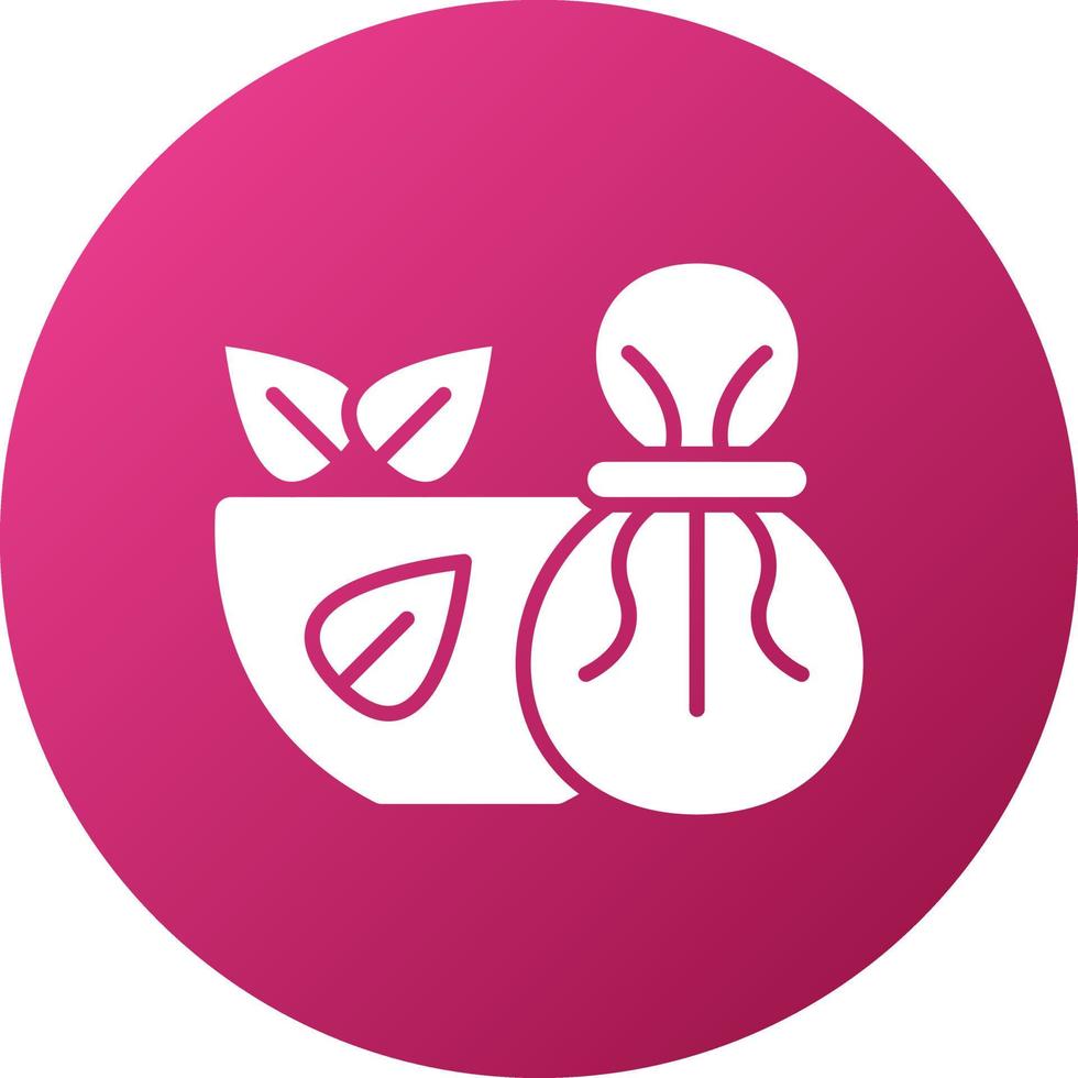 Herbal Massage Icon Style vector