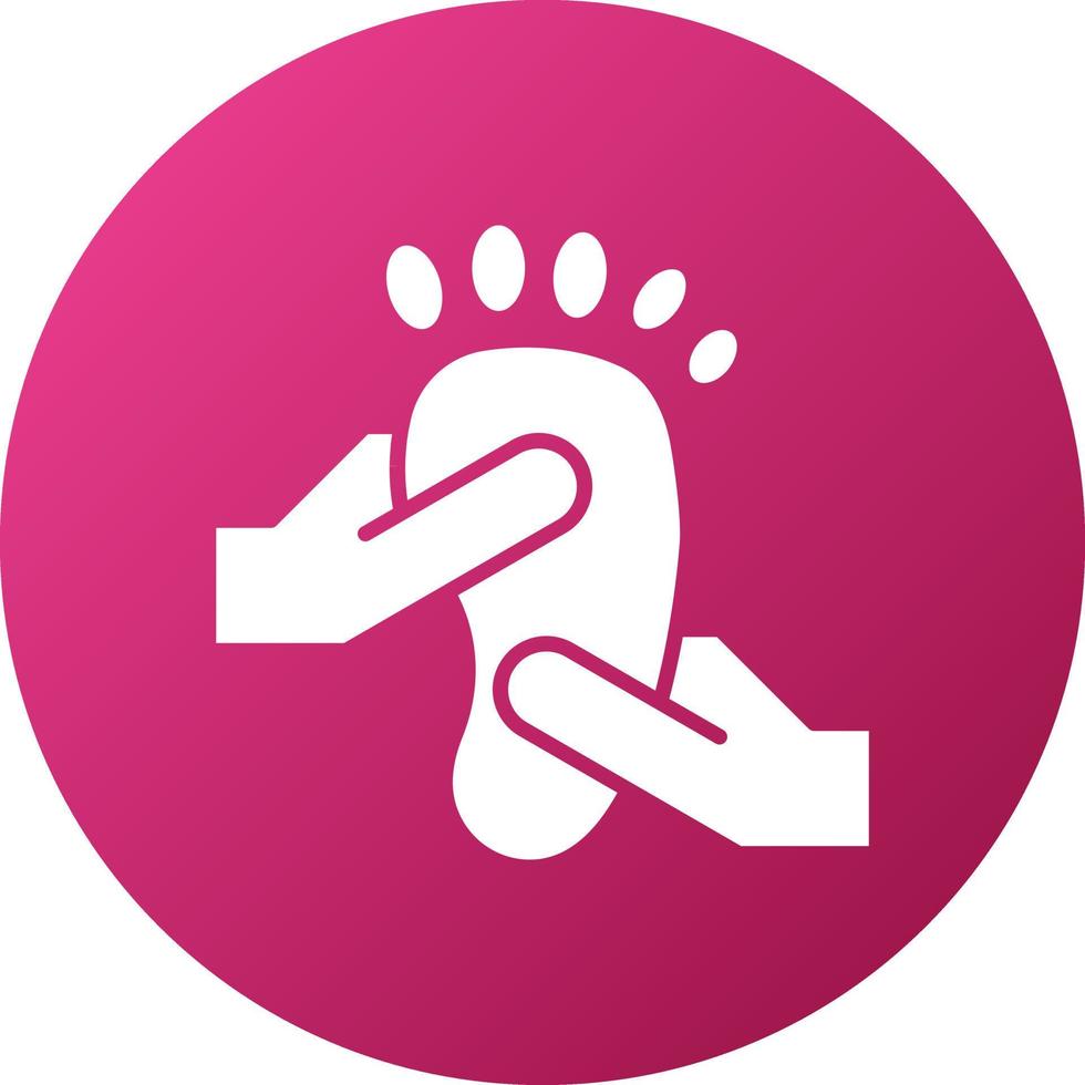 Foot Massage Icon Style vector