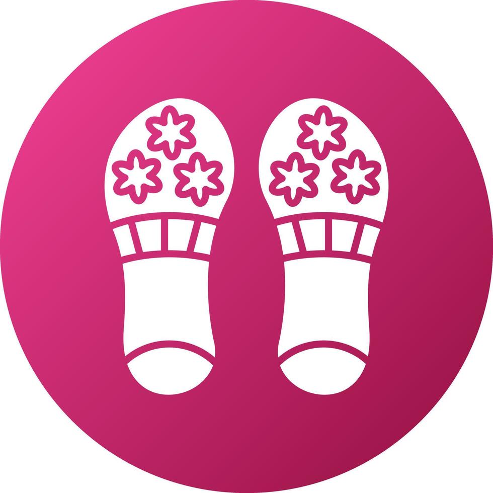 Slippers Icon Style vector