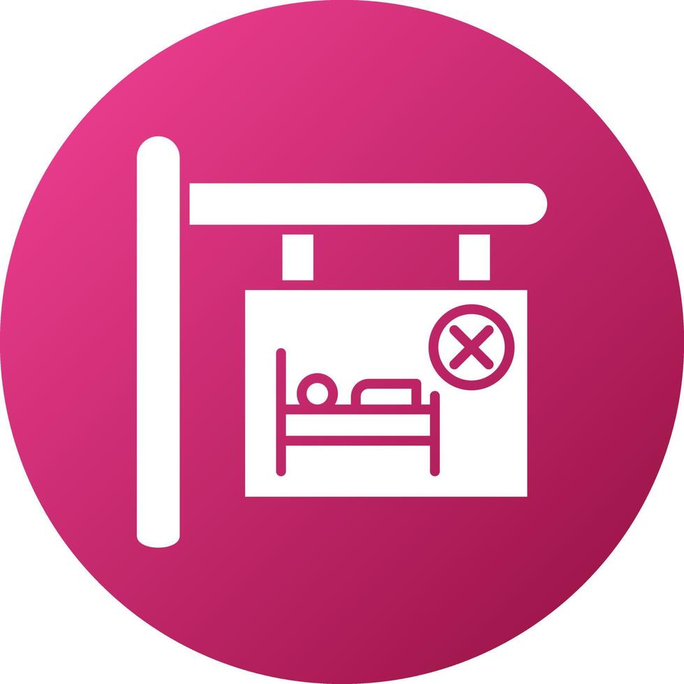 Room Cancel Icon Style vector