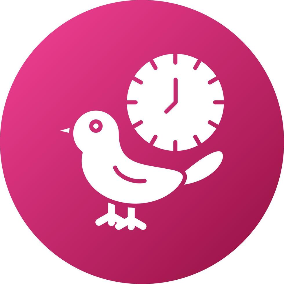 Early Bird Icon Style vector