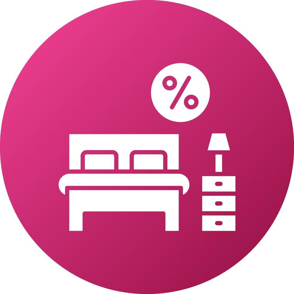 Room Discount Icon Style vector