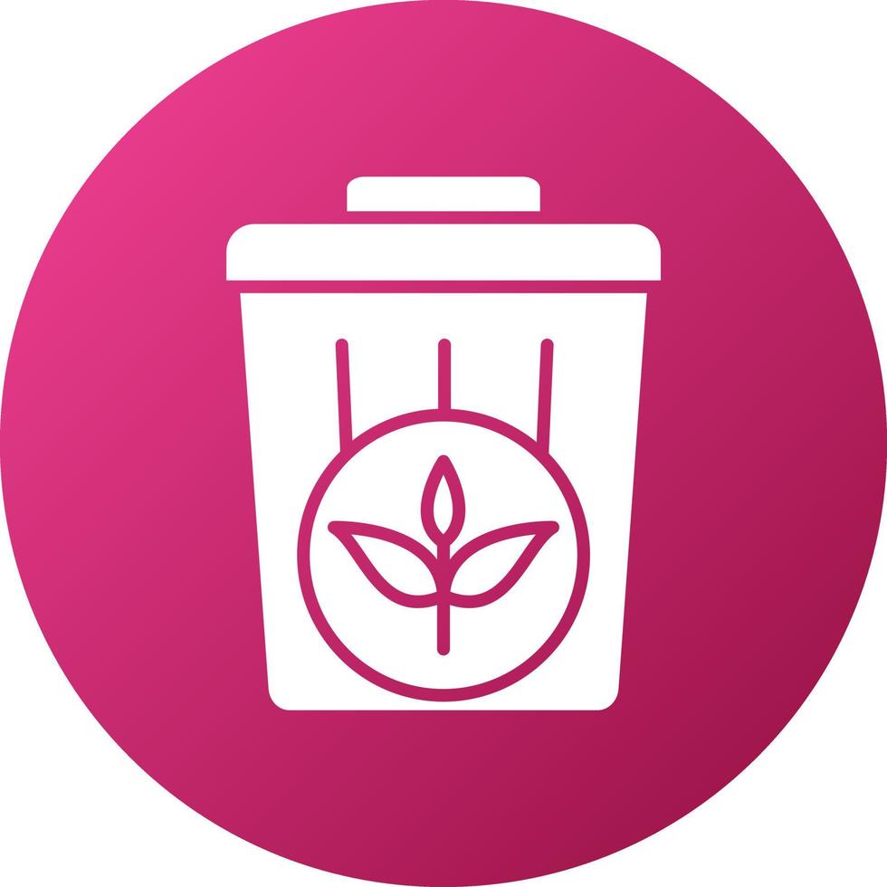 Plant Trash Icon Style vector