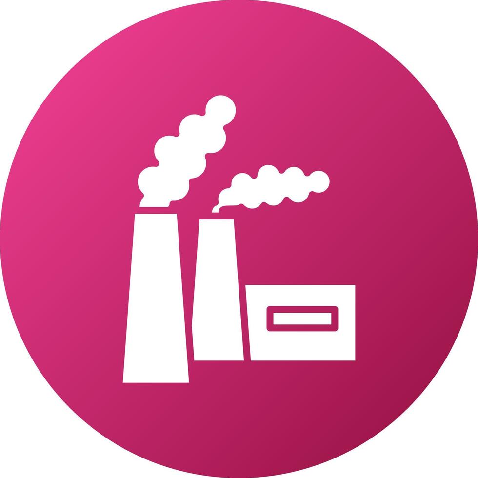 Chimney Pollution Icon Style vector