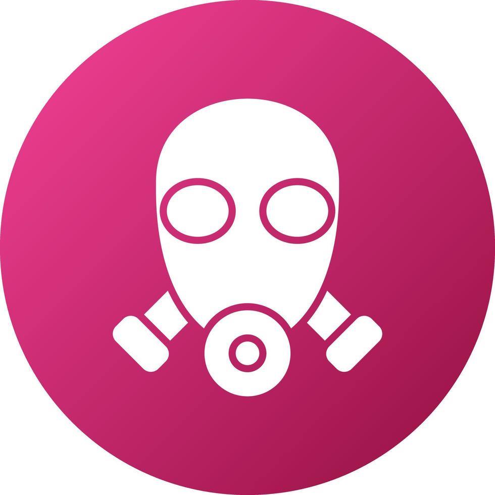 Gas Mask Icon Style vector