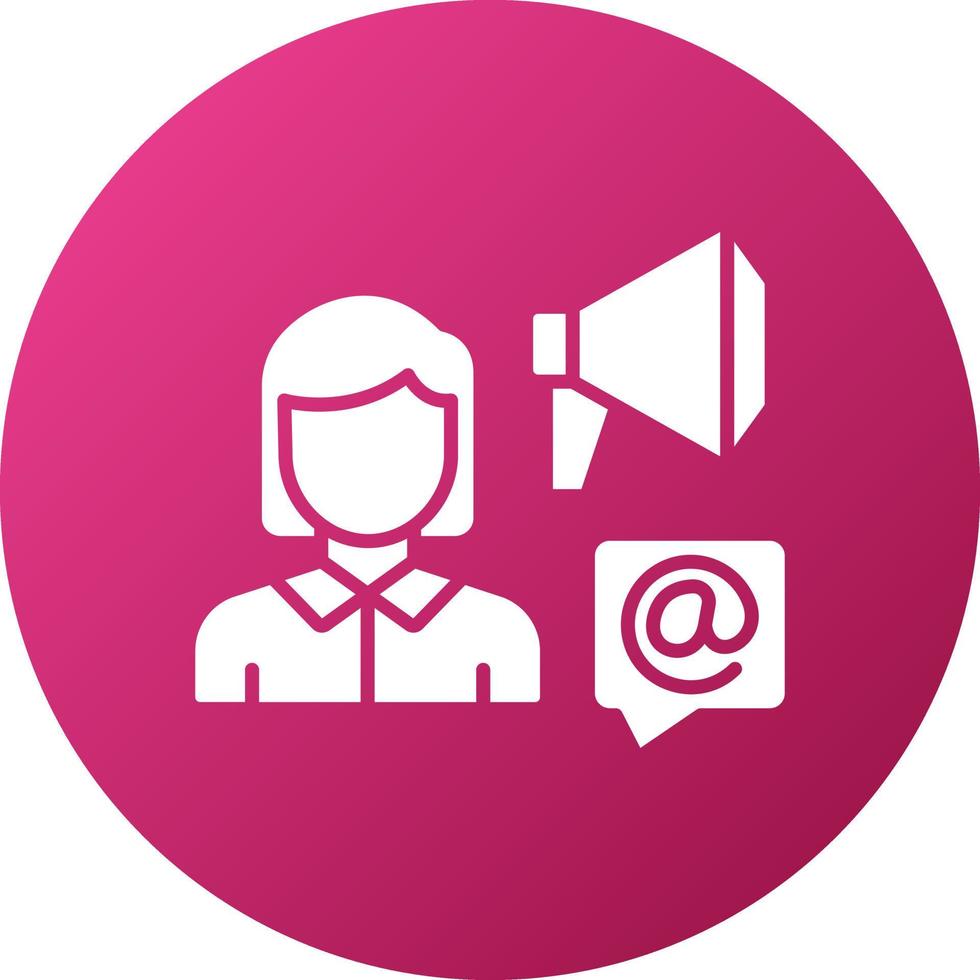 Brand Mentions Icon Style vector