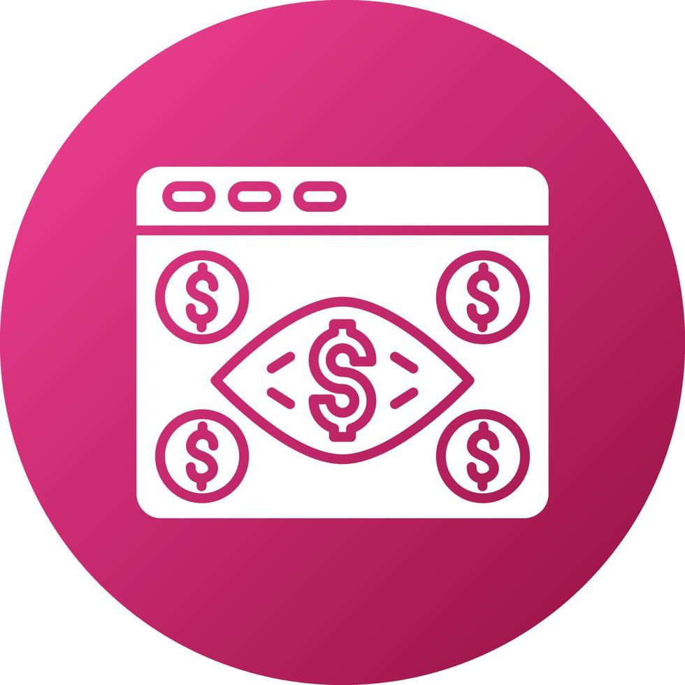 Cost Per Mille Icon Style vector