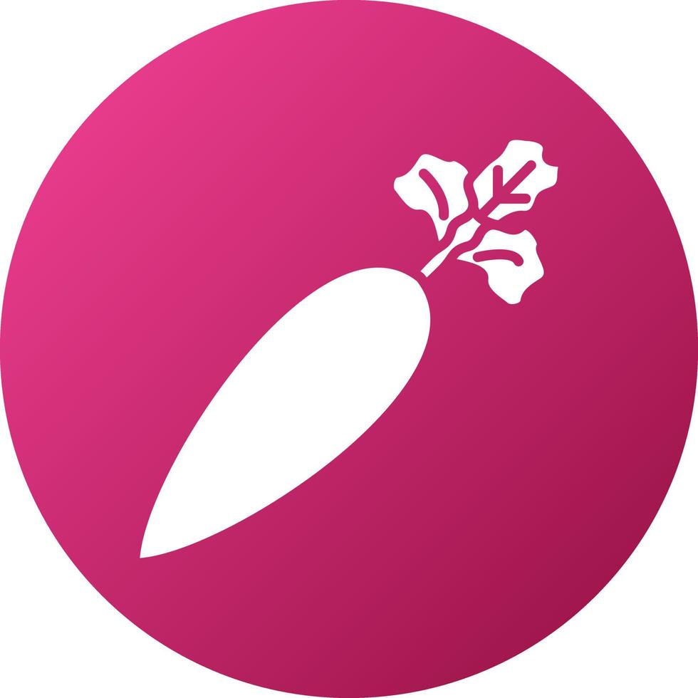 Radish Icon Style vector
