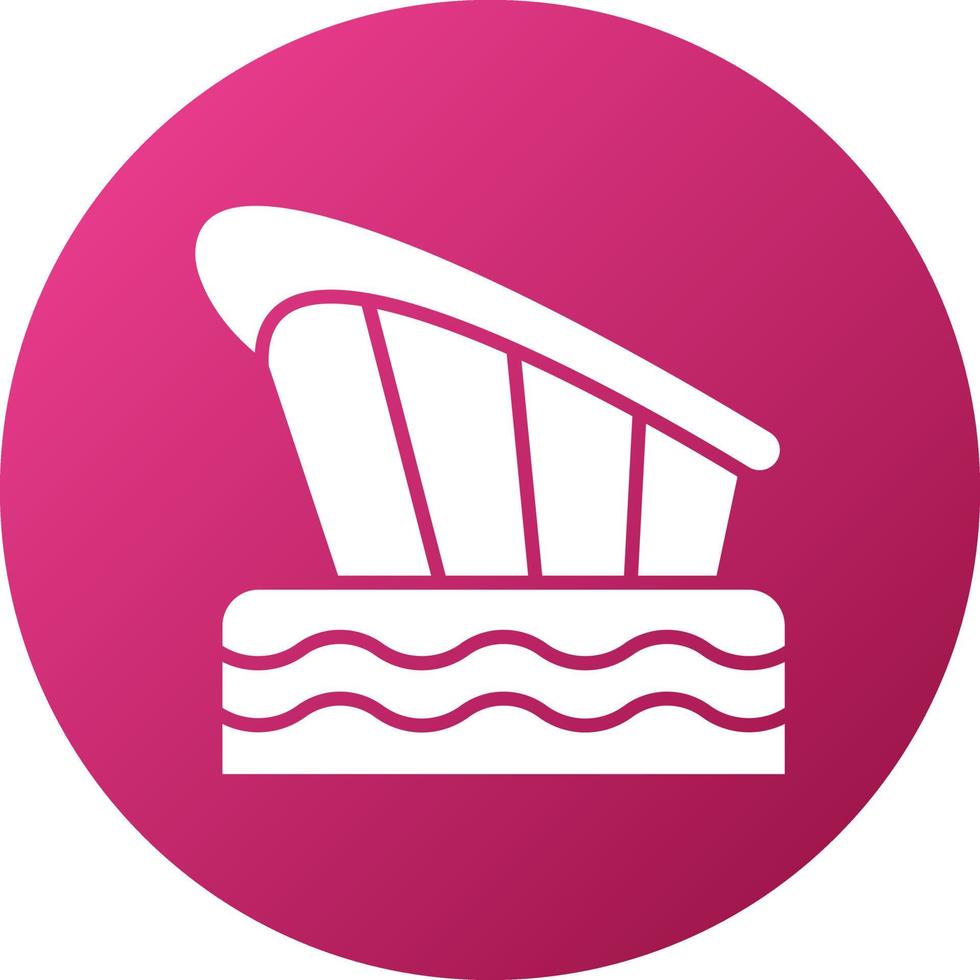 Dubai Opera Icon Style vector