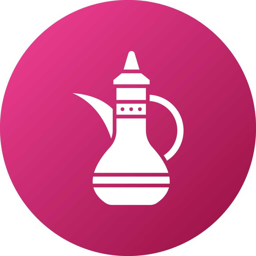 Arabic Teapot Icon Style vector