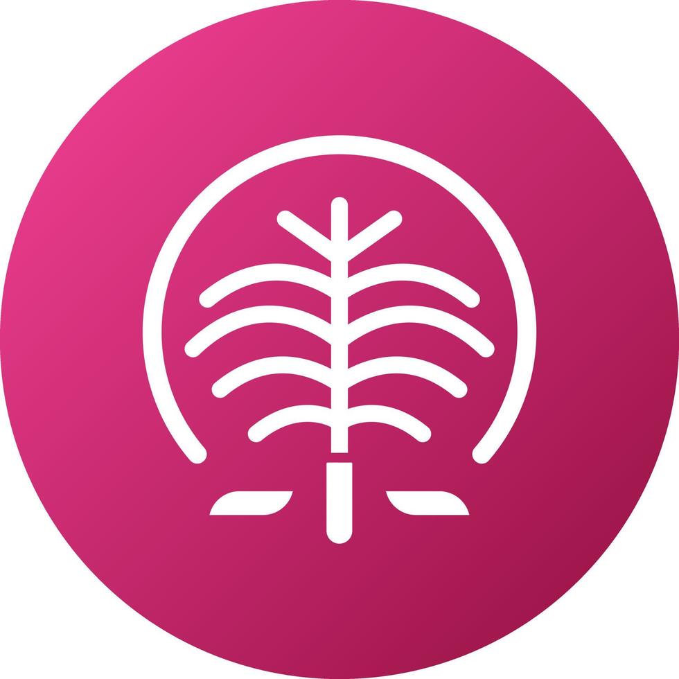 Palm Jumeirah Icon Style vector