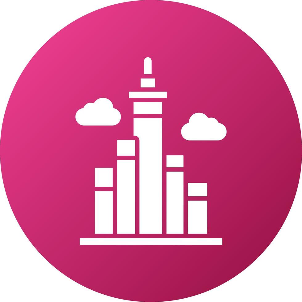 Burj Khalifa Icon Style vector