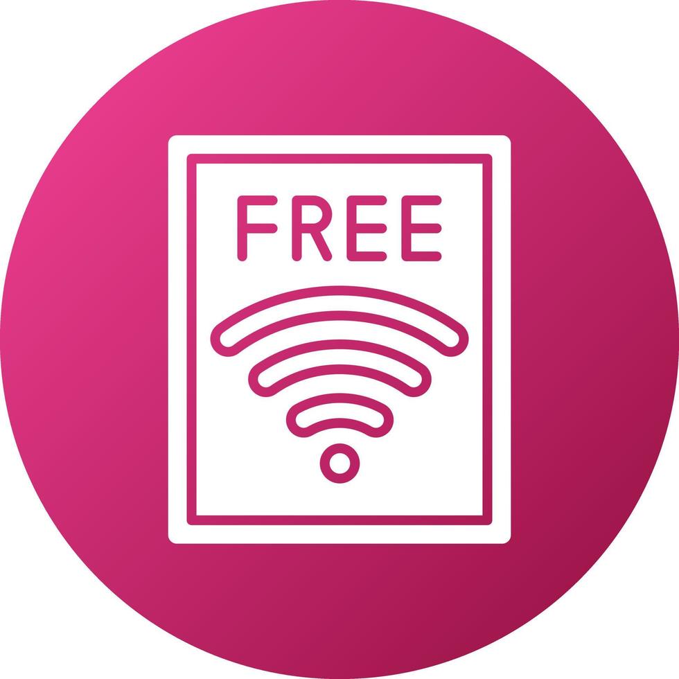 Free Wifi Icon Style vector