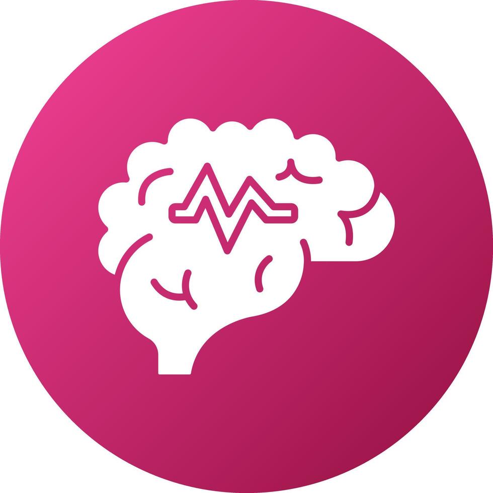 Human Brain Icon Style vector
